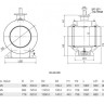 Кран шаровой Vexve 150/GS700 DN 700 PN 25 стальной полнопроходный под приварку для воды, с редуктором 2