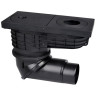 Дождеприёмник HL600NG DN110/125 с чугунным верхом, с 2-мя шарнирными соединениями 1
