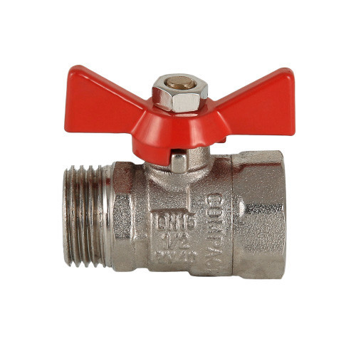 Кран шаровой VALTEC COMPACT 1/2" Ду20 Ру40 с внутренней–наружной резьбой VT.093.N.05 2