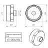 Латунный ниппель VALTEC 2" х 1/2" переходной VTr.580.N.0904 5