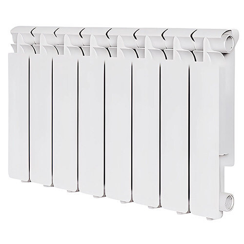 Радиатор биметаллический RIFAR Base 200 8 секций боковое подключение белый