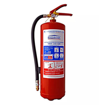 Огнетушитель воздушно-эмульсионный Русинтэк ОВЭ-4(з)-АВСЕ, ЗПУ-алюминий