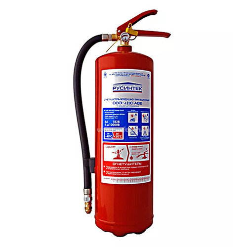 Огнетушитель воздушно-эмульсионный Русинтэк ОВЭ-4(з)-АВСЕ, ЗПУ-алюминий
