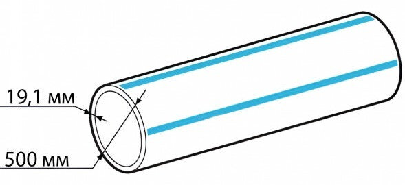 Труба ПНД 500х19,1 SDR 26 ПЭ 100 ГОСТ 18599-2001 питьевая