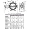 Затвор ЭНЭКОС Вр1 DN 700 PN 10 поворотный фланцевый с двойным эксцентриком с редуктором и переходником под ключ 24 2