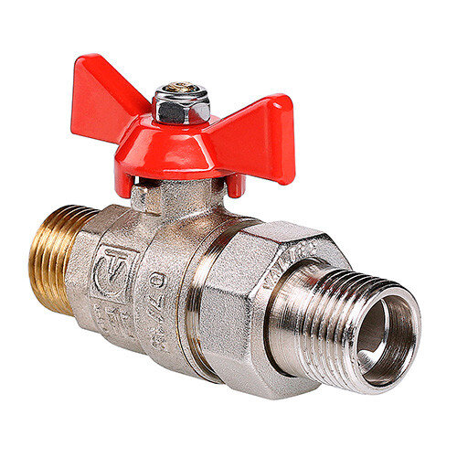 Кран шаровой VALTEC BASE 3/4" Ду20 Ру40 с полусгоном и наружной резьбой VT.226.N.05