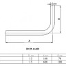 Отвод 90 градусов VALTEC VTi.960.I DN 15 PN 16 L=600 безраструбный нержавеющая сталь 2