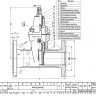 Задвижка JAFAR 2111 DN 80 PN16 фланцевая клиновая чугунная с обрезиненным клином 3