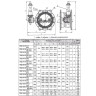 Затвор ЭНЭКОС DN 600 PN 10 поворотный фланцевый с двойным эксцентриком с редуктором и телескопическим удлинителем 2
