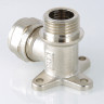 Угольник 90 градусов VALTEC VTm.355 НР 1/2" DN 16x15 PN 10 с креплением латунный никелированный 4