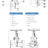Задвижка GROSS DN 125 PN 10/16 фланцевая с обрезиненным клином с маховиком длинная 2