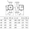 Насос циркуляционный Unipump UPC 25-60 130 с мокрым ротором H=6м Q=68л/мин арт. 16546 4