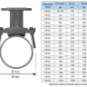 Лента хомутовая UR-CAST UR-63 DN 80/100 мм x 88-130 мм PN 16 3