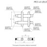Коллектор распределительный GIDRUSS MKSS-40-3DU 3-х контурный НР 3/4" Ду 20 Ру 6 модульный 2