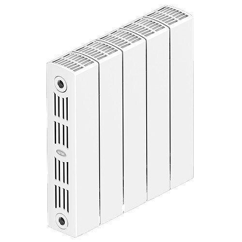 Радиатор монолитный биметаллический RIFAR SUPReMO VENTIL 350 5 секций нижнее правое подключение белый