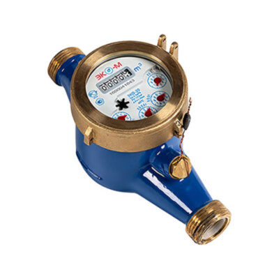 Счетчик воды ЭКОМЕРА Ду 20 мокроходный L=190 мм c глицерином чугунный