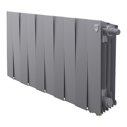 Радиатор биметаллический Royal Thermo PianoForte 300 VD (10 секций) Silver Satin