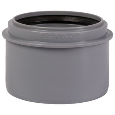Редукция короткая PP-H Ostendorf HT HTR DN 50/40 цвет серый