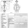 Затвор дисковый поворотный ABRA BUV-VF 843 DN 300 PN 16/10 межфланцевый с рукояткой 2