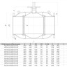 Кран шаровой ALSO КШ.Ф.П.Р.300.16-02 Ду 300 Ру 16 полнопроходный фланцевый, корпус - 09Г2С; под редуктор, под электропривод 2