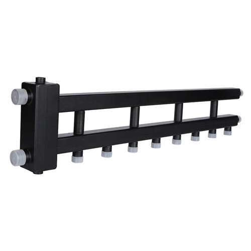 Коллектор распределительный ROMMER RDG-0060-014045 5-ти контурный НР 1 1/4" Ду 32 Ру 4 дублёр рядный с гидравлическим разделителем