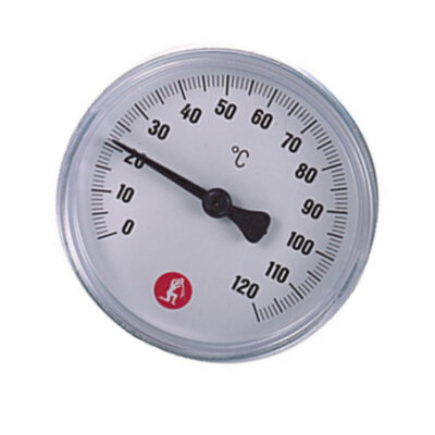 Термометр биметаллический осевой Дк63 G1/2" 120С R540 Giacomini R540Y003