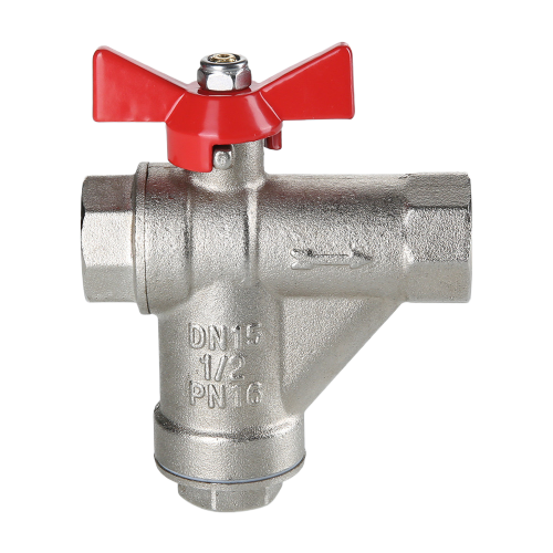 Кран шаровой VALTEC 1/2" Ду15 Ру16 со встроенным прямым фильтром VT.294.N.04 2