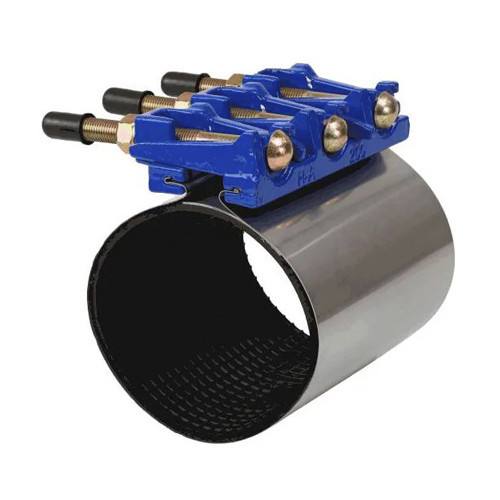 Ремонтный хомут Benarmo 8 DN 250 (270-280 мм) PN 6 L=200 с замком нержавеющая сталь