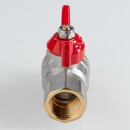 Кран шаровый VALTEC VT.418 ГОСТ Р 59553-2021 ВР-НР 1" DN 25 PN 40 никелированный латунный 7