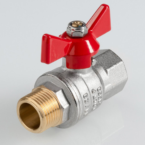 Кран шаровый VALTEC VT.418 ГОСТ Р 59553-2021 ВР-НР 1" DN 25 PN 40 никелированный латунный 4