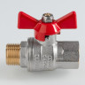 Кран шаровый VALTEC VT.418 ГОСТ Р 59553-2021 ВР-НР 1" DN 25 PN 40 никелированный латунный 5