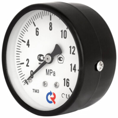 Мановакуумметр РОСМА ТМВ-310Т.00 (-0,1...0,3 МПа) Дкорп=63мм кл. 1,5 G1/4" общетехнический с повышенным кл.т. осевой 00000031936