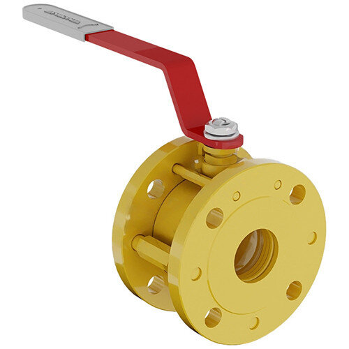 Кран шаровой укороченный Маршал 11с67п GAS PRO СУФ.00.1 DN 25 PN 25 полнопроходной фланцевый