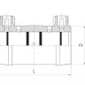 Муфта э/с 560 мм SDR 9 ПЭ100 электросварная 2