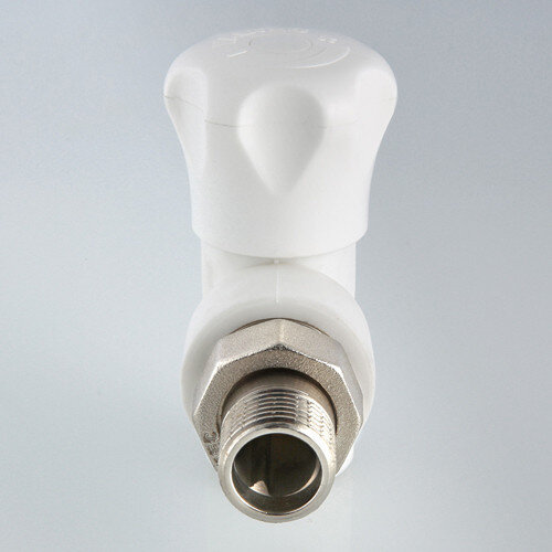 Клапан регулирующий VALTEC VTp.718.V НР 1/2" DN 20x15 PN 25 полусгон с накидной гайкой полипропиленовый