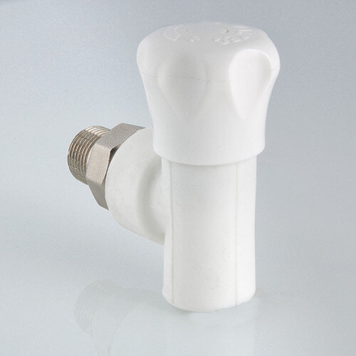 Клапан регулирующий VALTEC VTp.718.V НР 1/2" DN 20x15 PN 25 полусгон с накидной гайкой полипропиленовый