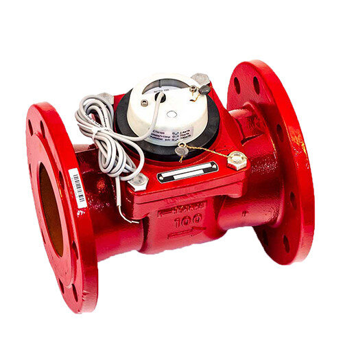 Счетчик для горячей воды Тепловодомер ВСТН-100 турбинный фланцевый с импульсным выходом