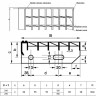 Ступень сварная 700х270 34х38/30х2 SP из решетчатого настила 2