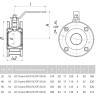 Кран шаровой LD Стриж 050.016.П/П.02.Zn Ду 50 Ру 16 стальной полнопроходный межфланцевый 3