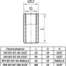 Бобышка приварная Росма БТ-55 Дкорп=29мм 0-60 МПа G1/2" 00000024770 2