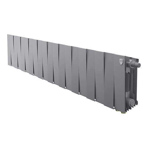 Радиатор биметаллический Royal Thermo PianoForte 200 VD (20 секций) Silver Satin 1