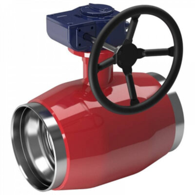 Кран шаровой Vexve 174200 DN 200 PN 25 стальной стандартнопроходный фланцевый для пара, с ручным редуктором