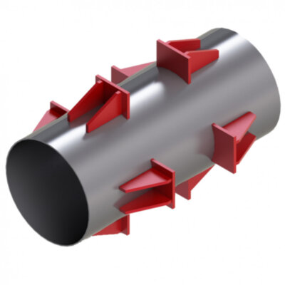 Опора Дн 820 ТС-661.00.00-10 серии 5.903-13 выпуск 7-95 неподвижная четырехупорная