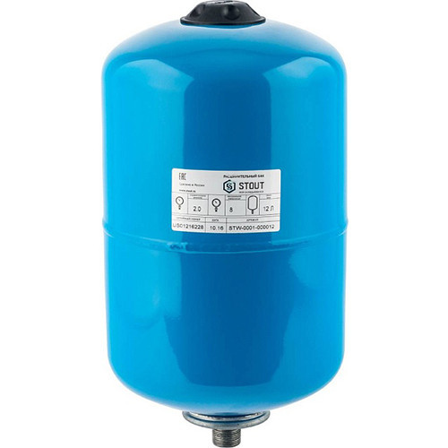 Расширительный бак STOUT STW-0001 гидроаккумулятор 12 л. вертикальный 1