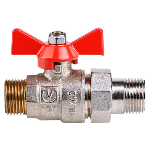 Кран шаровой VALTEC BASE 1/2" Ду15 Ру40 с полусгоном и наружной резьбой VT.226.N.04