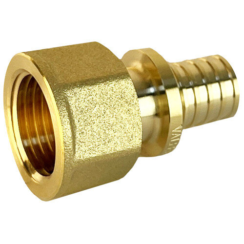 Соединитель надвижной VALFEX VF.402.AF ВР 3/4" Ду 25 Ру 16 переход на внутреннюю резьбу, латунный