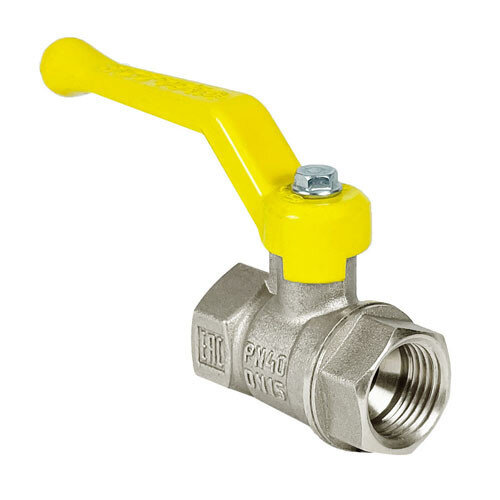 Кран шаровый VALFEX STANDART VF.271 ВР 1" Ду 25 Ру 40 газовый никелированный латунный