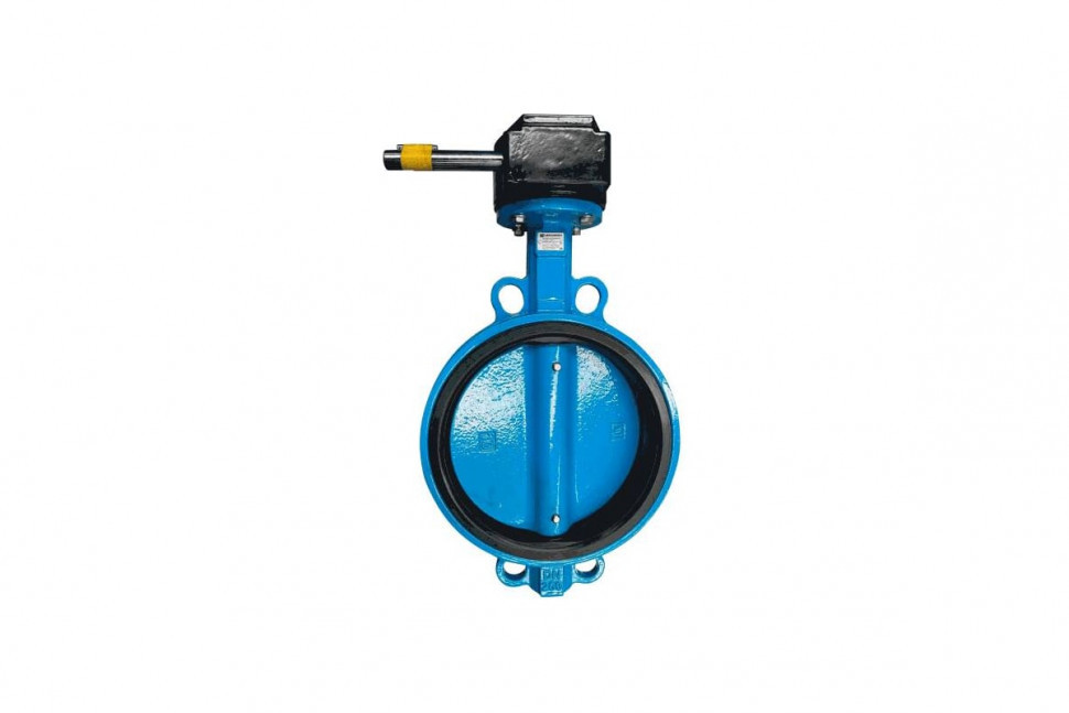 Затвор дисковый чугунный Benarmo 2050R DN 300 PN 10/16 поворотный межфланцевый с редуктором Рус