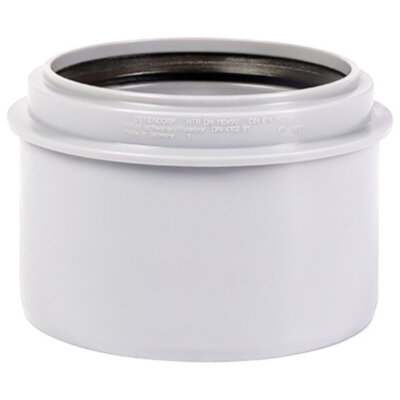 Редукция короткая PP-H Ostendorf HT HTR DN 50/40 цвет белый