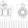 Кран шаровой NAVAL 286593 DN 125 PN 16 нержавеющий стандартнопроходный фланцевый с редуктором 2